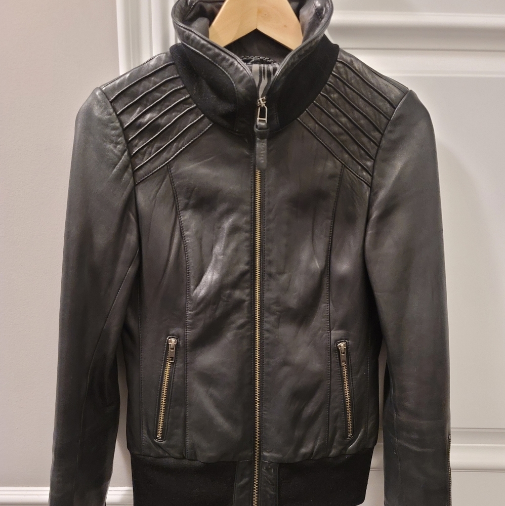 AUTHENTIC MACKAGE X ARITZIA LEATHER JACKET
